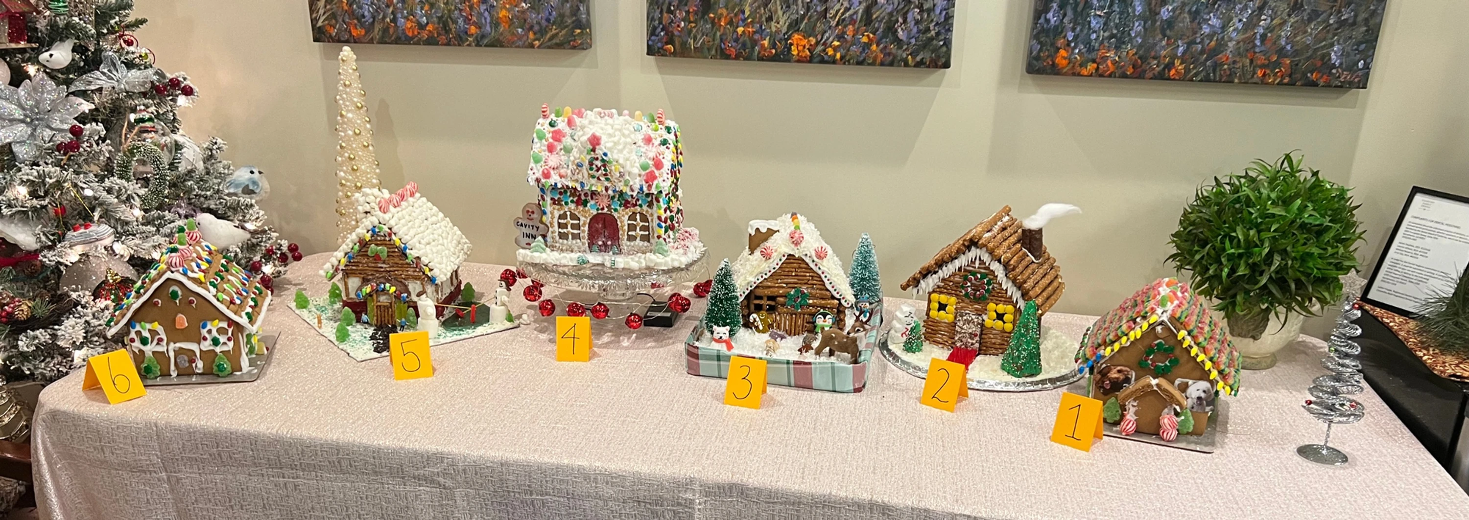 This is a thumbnail image of blog Come vote for your favorite gingerbread house!